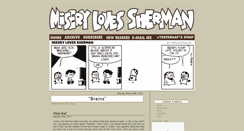 Desktop Screenshot of miserylovessherman.com